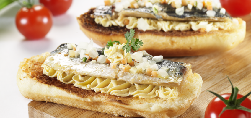 Sardinen-Brot mit Sandwichcreme