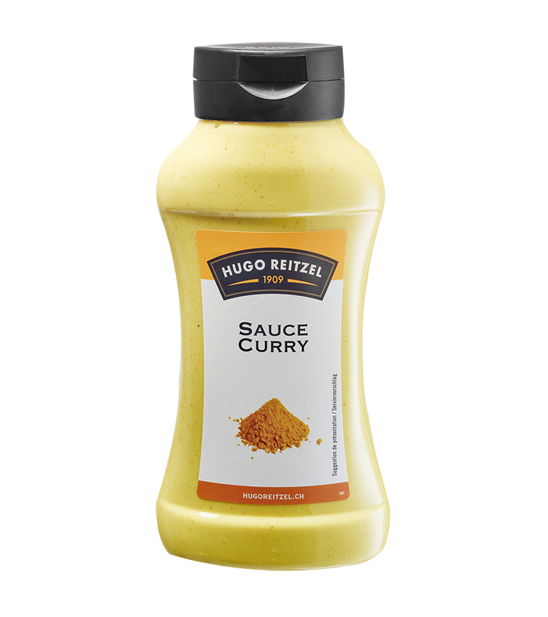 Sauce curry suisse Squeeze 465G