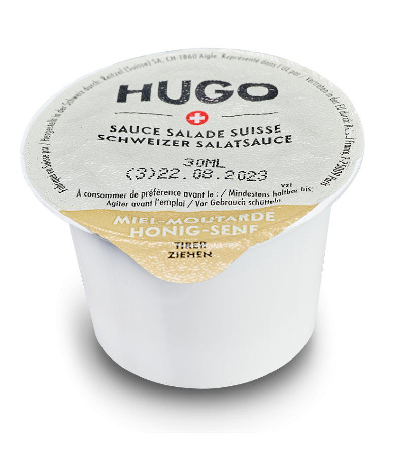 Coupelles Miel moutarde HUGO 30ml Coupelles Miel moutarde HUGO 30ml