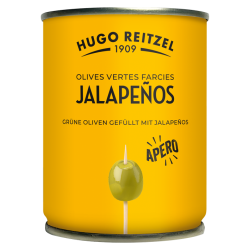 GRÜNE OLIVEN GEFÜLLT MIT JALAPENOS 120G HR