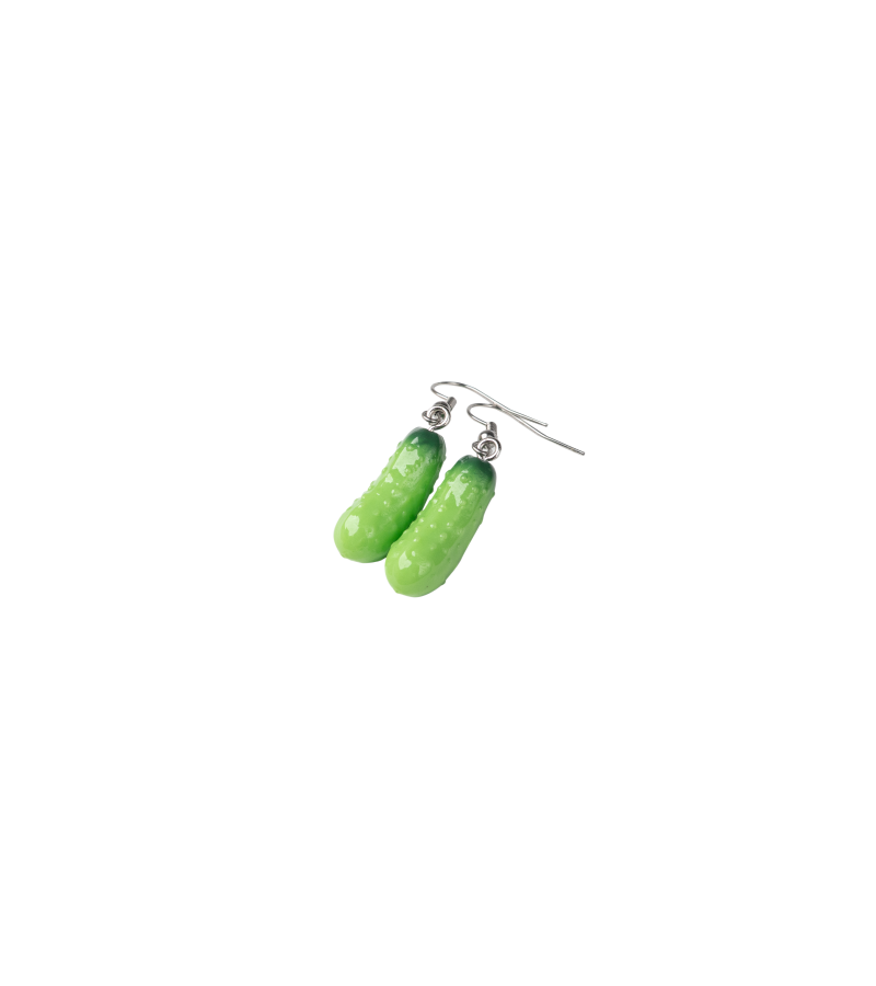 Boucles d'oreilles cornichons pendantes