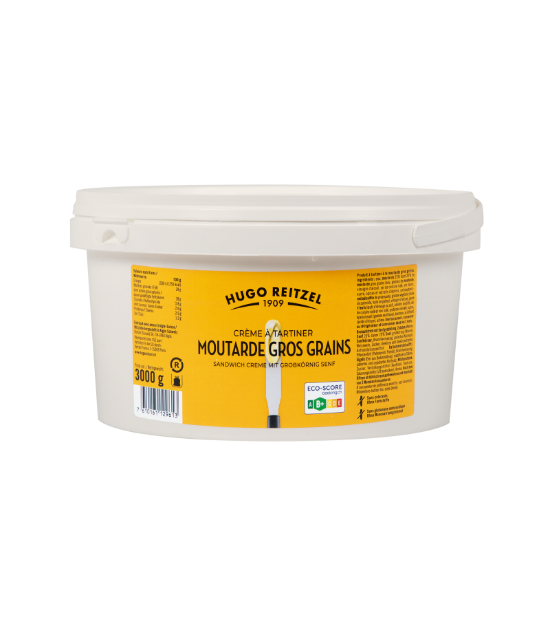 Crème à tartiner à la moutarde gros grains Crème à tartiner à la moutarde gros grains