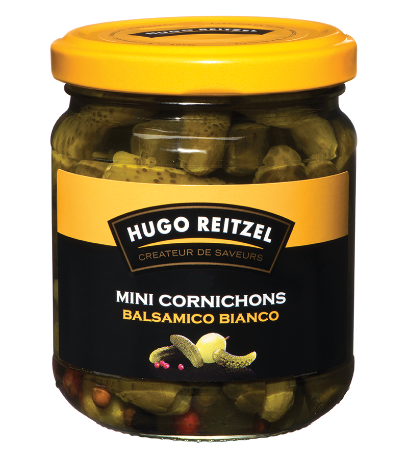CORNICHONS MINIS BALSAMICO BIANCO CORNICHONS MINIS BALSAMICO BIANCO