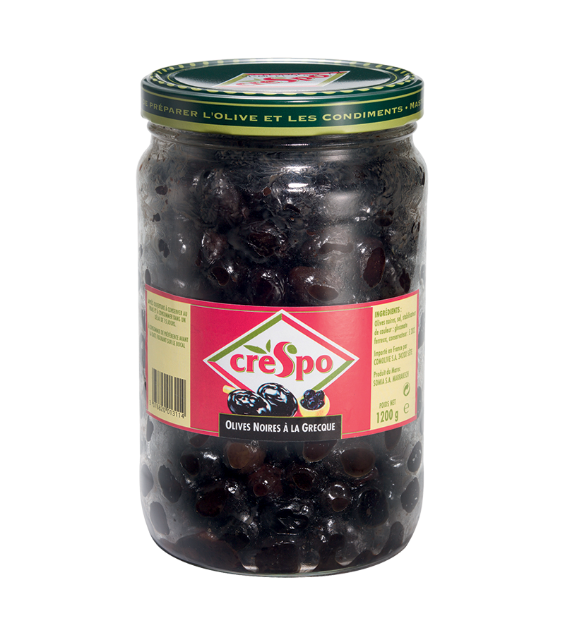 Olives noires à la grecque Olives noires à la grecque
