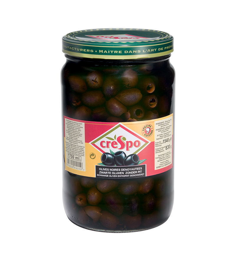 Olives noires dénoyautées