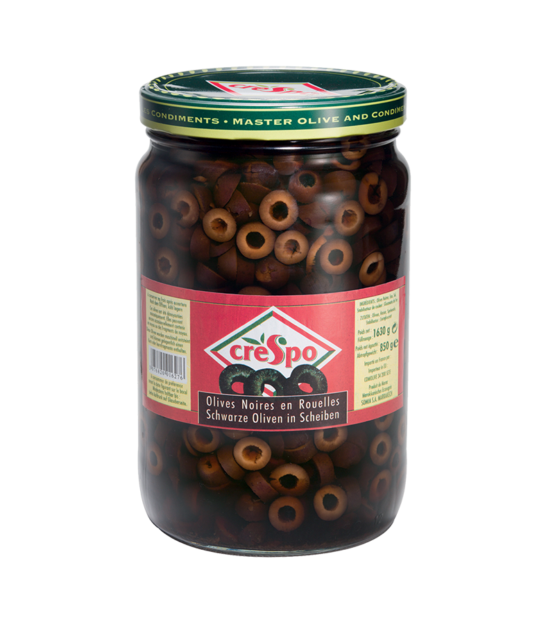 Olives noires en rondelles