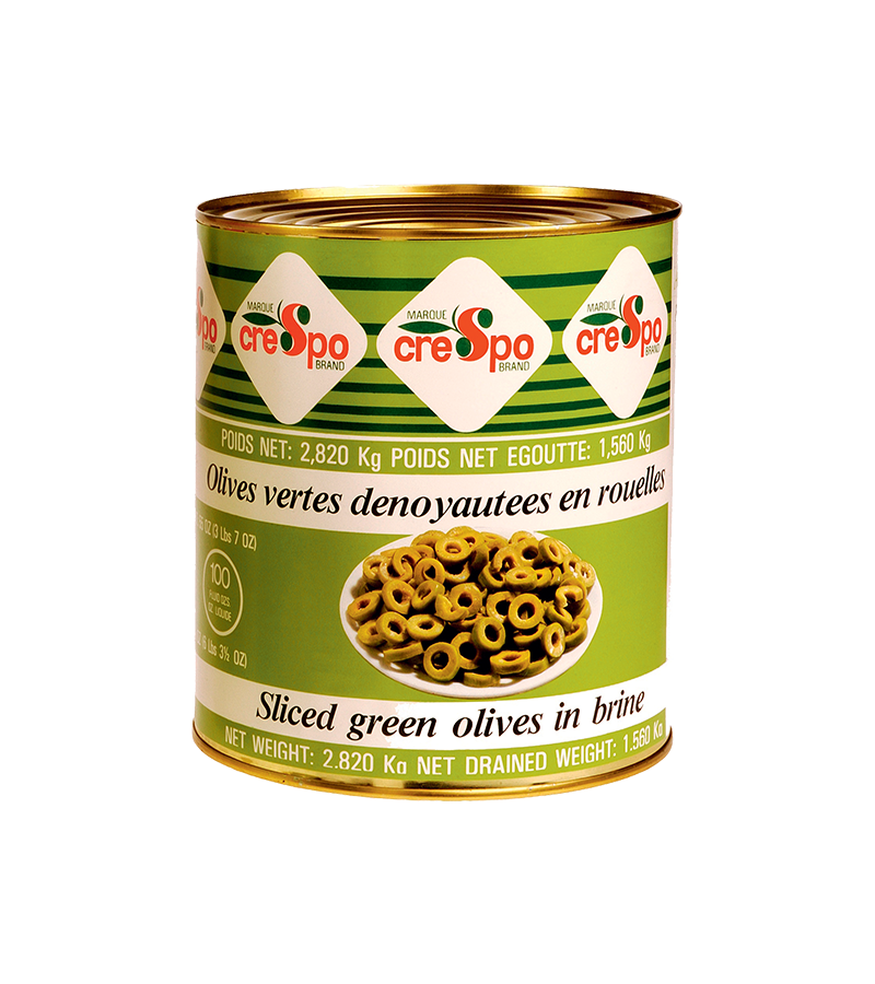Olives vertes en rondelles