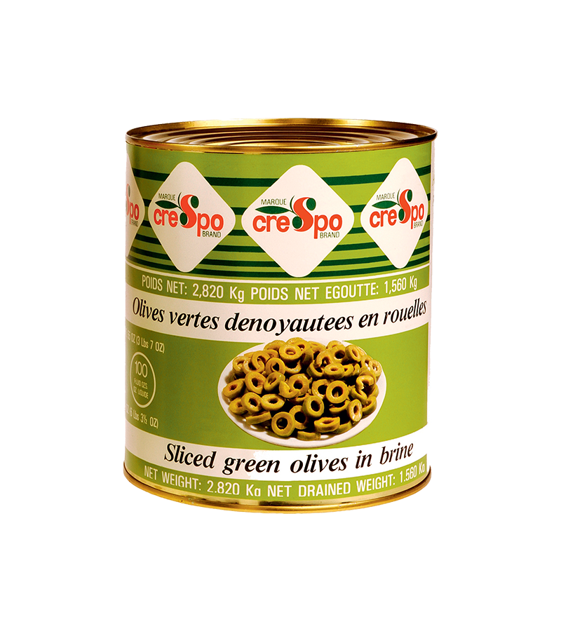 Olives vertes en rondelles Olives vertes en rondelles