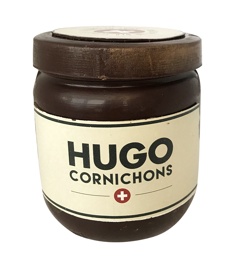 Bocal de cornichons en chocolat Hugo Reitzel