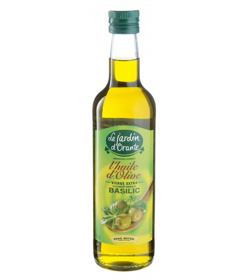 Huile d'olive JO basilic