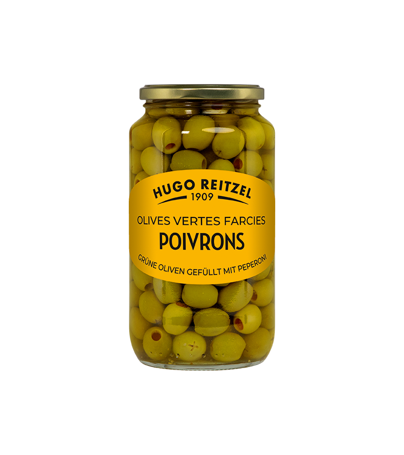 Olives Vertes Farcies Poivron 575G Olives Vertes Farcies Poivron 575G