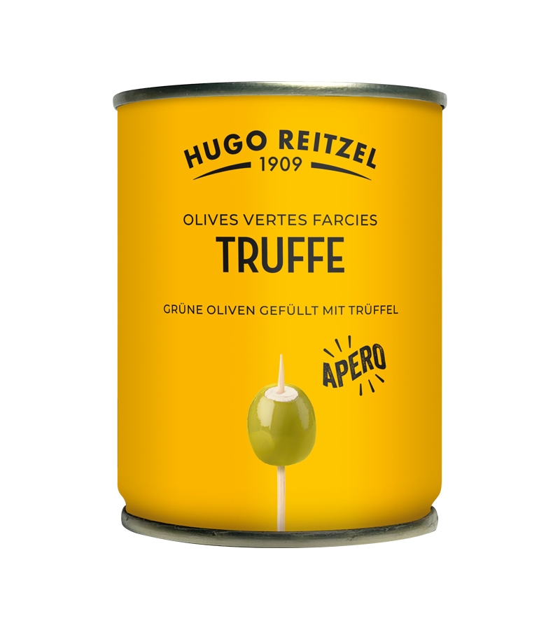OLIVES VERTES FARCIES TRUFFE 120G HR OLIVES VERTES FARCIES TRUFFE 120G HR