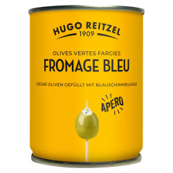 GRÜNE OLIVEN GEFFÜLLT BLAUKÄSE 120G