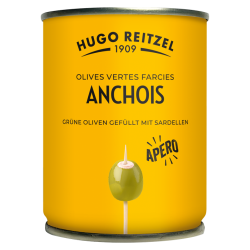 GEFÜLLTE GRÜNE OLIVEN SARDELLEN 120G HR 120