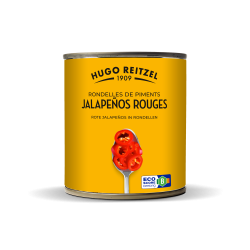 Jalapenos rouges en rondelles 1600g