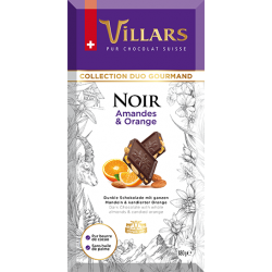 Villars Zartbitterschokolade Mandel/Orange 180g